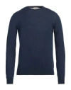 Heritage Man Sweater Midnight Blue Size S Cotton In Blue
