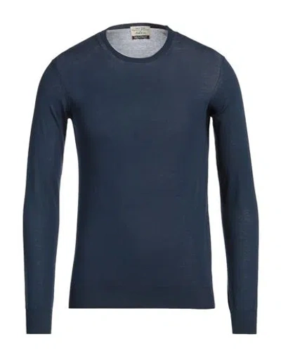 Heritage Man Sweater Navy Size 48 Cotton