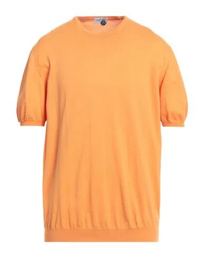 Heritage Man Sweater Orange Size 48 Cotton