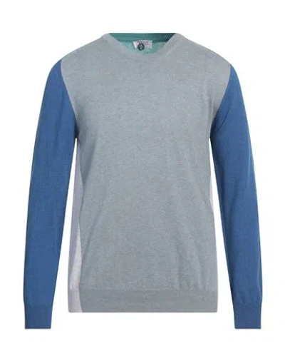 Heritage Man Sweater Pastel Blue Size 40 Cotton