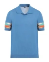 Heritage Man Sweater Pastel Blue Size 40 Cotton