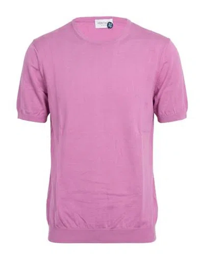 Heritage Man Sweater Pink Size 36 Cotton