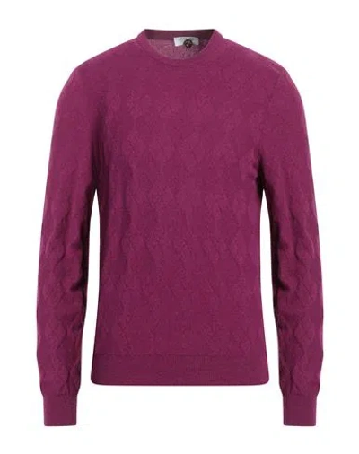 Heritage Man Sweater Purple Size 42 Cashmere