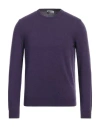 Heritage Man Sweater Purple Size 42 Cashmere