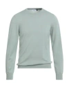 Heritage Man Sweater Sage Green Size 38 Merino Wool