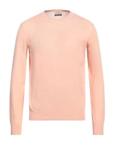 HERITAGE HERITAGE MAN SWEATER SALMON PINK SIZE 42 COTTON