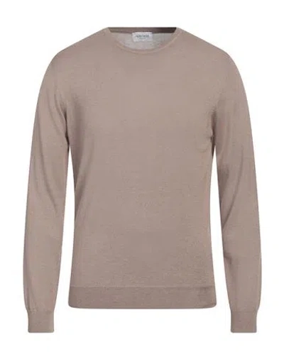 Heritage Man Sweater Sand Size 40 Silk, Cashmere In Beige