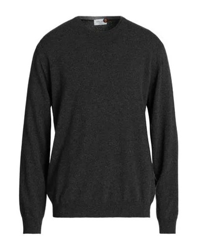 Heritage Man Sweater Charcoal Size 46 Wool, Cashmere In Grey