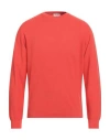 Heritage Man Sweater Tomato Red Size 40 Cotton