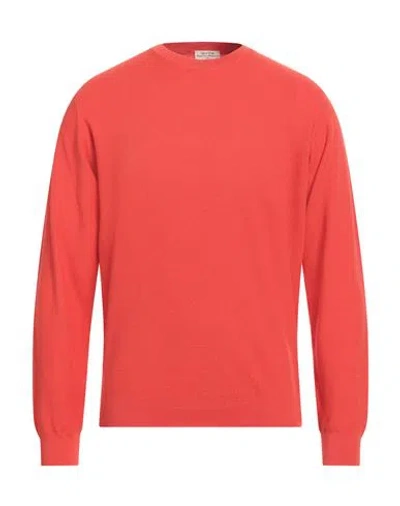 Heritage Man Sweater Tomato Red Size 40 Cotton