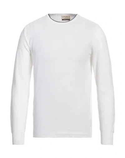 Heritage Man Sweater White Size 38 Cotton