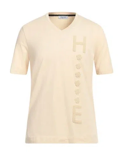 Heritage Man T-shirt Beige Size 40 Cotton