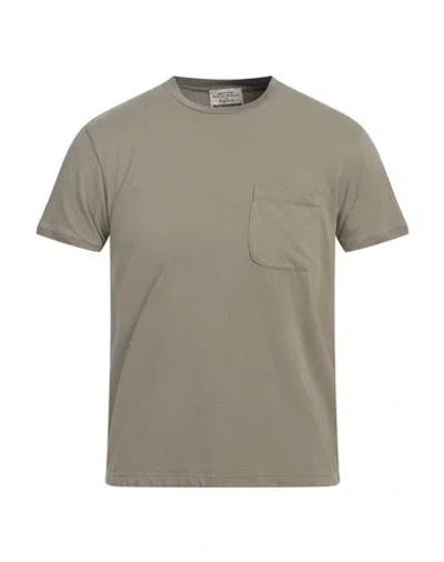 Heritage Man T-shirt Military Green Size 38 Cotton, Elastane In Green