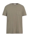 Heritage Man T-shirt Military Green Size 46 Cotton, Elastane