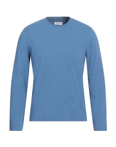 Heritage Man T-shirt Slate Blue Size 40 Cotton, Elastane