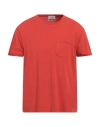 Heritage Man T-shirt Tomato Red Size 48 Cotton, Elastane
