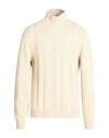 Heritage Man Turtleneck Beige Size 42 Wool, Polyamide