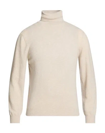Heritage Man Turtleneck Beige Size 44 Wool, Cashmere In Sand