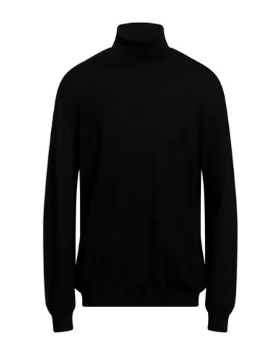 Heritage Man Turtleneck Black Size 3xl Merino Wool, Acrylic