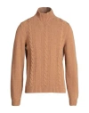 Heritage Man Turtleneck Brown Size 38 Wool, Polyamide In Brown