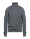 Heritage Man Turtleneck Charcoal Size 42 Wool In Gray