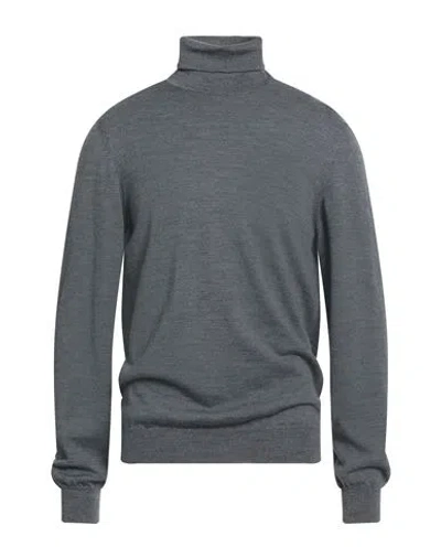Heritage Man Turtleneck Charcoal Size 42 Wool In Gray