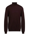 Heritage Man Turtleneck Chocolate Brown Size 46 Merino Wool, Acrylic