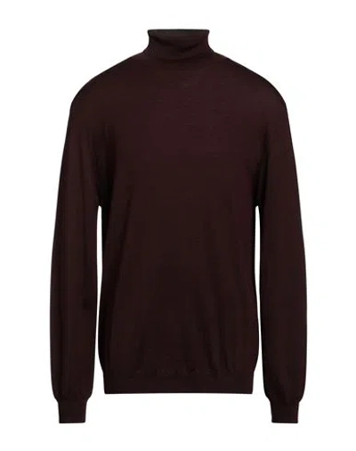 Heritage Man Turtleneck Chocolate Brown Size 46 Merino Wool, Acrylic