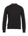 Heritage Man Turtleneck Dark Brown Size 36 Merino Wool
