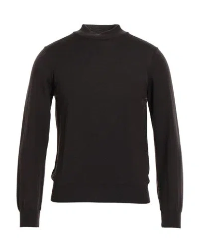 Heritage Man Turtleneck Dark Brown Size 36 Merino Wool