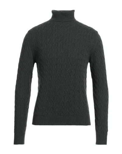 Heritage Man Turtleneck Dark Green Size 38 Virgin Wool, Cashmere