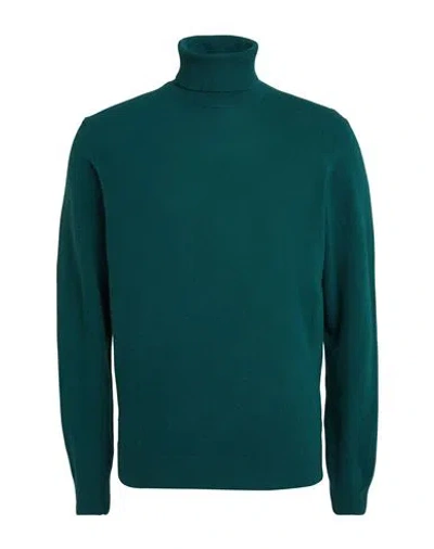 Heritage Man Turtleneck Dark Green Size 48 Wool, Cashmere