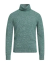 Heritage Man Turtleneck Green Size 38 Alpaca Wool, Cotton, Polyamide, Wool