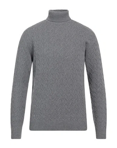 Heritage Man Turtleneck Grey Size 42 Virgin Wool, Cashmere