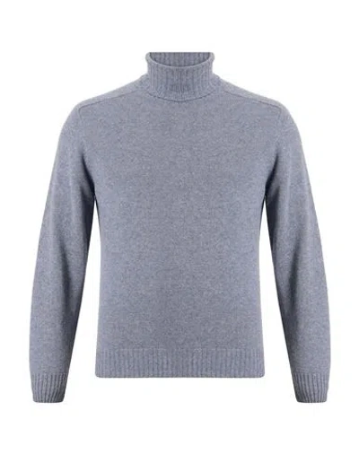 Heritage Man Turtleneck Grey Size 44 Wool, Cashmere In Gray