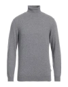 Heritage Man Turtleneck Grey Size 42 Wool, Cashmere In Grey