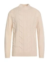Heritage Man Turtleneck Ivory Size 44 Wool, Cashmere