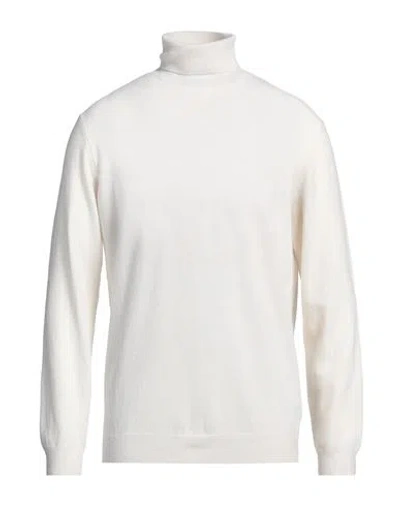 Heritage Man Turtleneck Ivory Size 42 Wool, Cashmere In White