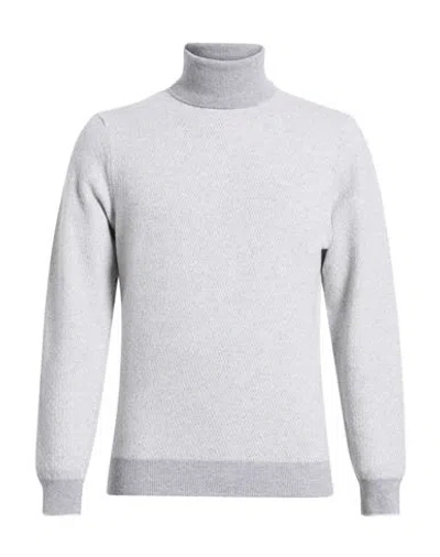 Heritage Man Turtleneck Light Grey Size 44 Wool, Cashmere In Gray