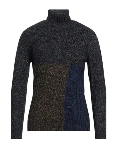 Heritage Man Turtleneck Midnight Blue Size 42 Virgin Wool