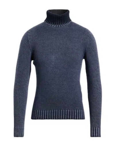 Heritage Man Turtleneck Midnight Blue Size 40 Wool, Cashmere