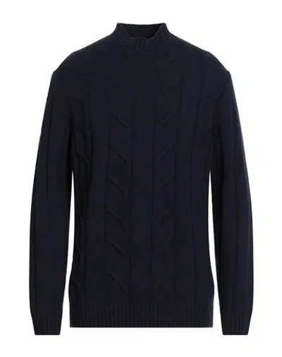 Heritage Man Turtleneck Midnight Blue Size 46 Wool, Cashmere