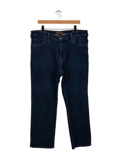 Pre-owned Heritage Mid-rise Wide Leg Jeans In Blue
