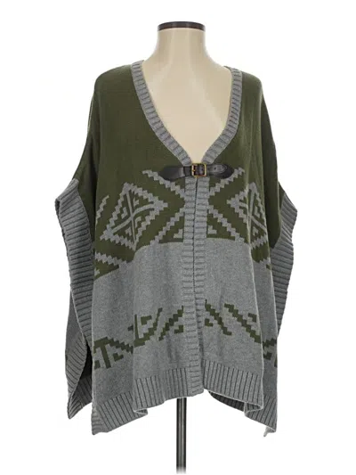 Pre-owned Heritage Poncho In Gray