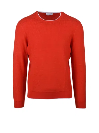 Heritage Red Cotton Sweater