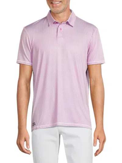 Heritage Report Collection Men's 360 Performance Graph Check Polo In Purple