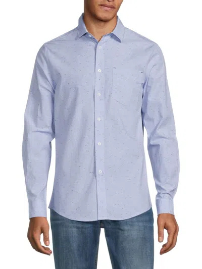 Heritage Report Collection Men's Solid Long Sleeve Shirt In Light Blue