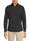 Heritage Report Collection Men's Solid Shirt In Black