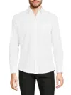 Heritage Report Collection Men's Solid Shirt In White