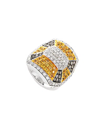HERITAGE ÖRO TREND ORO TREND 18K TWO-TONE 3.63 CT. TW. DIAMOND & SAPPHIRE RING (AUTHENTIC PRE-LOVED)